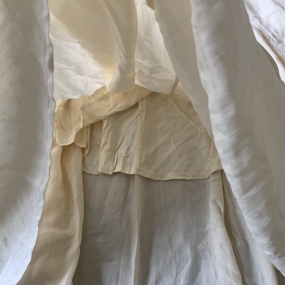 Mable pleated vintage Victorian style pockets small beige midi‎ classic hi waist - Picture 12 of 12